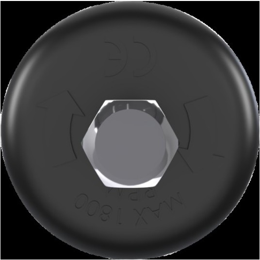 VIKAN Adapter,śr 20 mm, 55 mm, czarny (op.2szt.) -zdjęcie numer 3