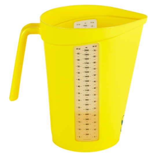 VIKAN Dzbanek z miarką, 2 l żółty -zdjęcie numer 2