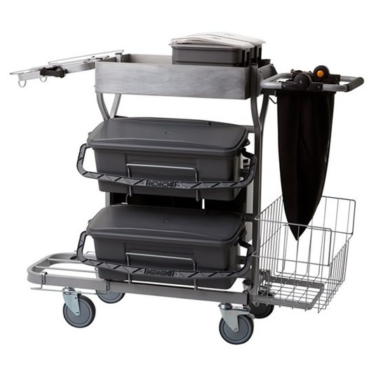 VIKAN Kompaktowy wózek do sprzątania Plus,40cm -zdjęcie numer 1