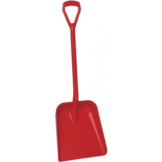 VIKAN Łopata, D Grip, 346 mm, czerwona -zdjęcie numer 1