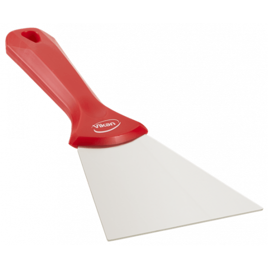 VIKAN Skrobaczka ze stali nierdzewnej,100mm,czerw -zdjęcie numer 2
