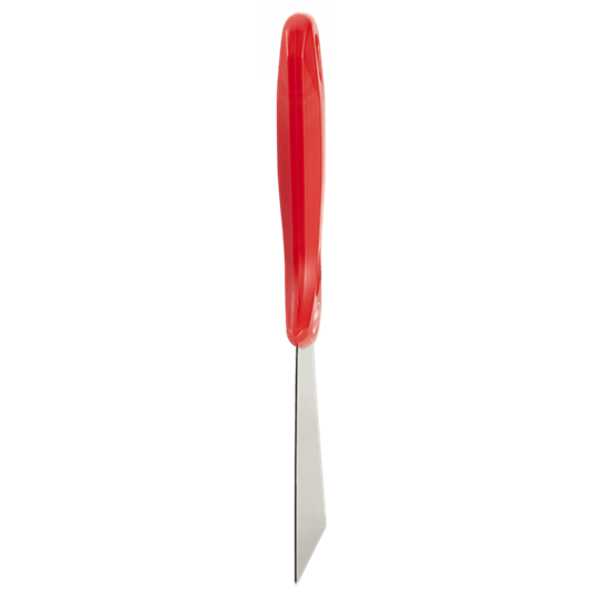 VIKAN Skrobaczka ze stali nierdzewnej,100mm,czerw -zdjęcie numer 3