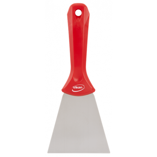 VIKAN Skrobaczka ze stali nierdzewnej,100mm,czerw -zdjęcie numer 4