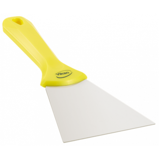 VIKAN Skrobaczka ze stali nierdzewnej,100mm,żółta -zdjęcie numer 2