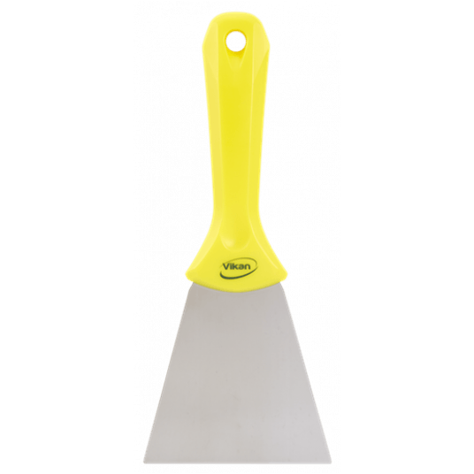 VIKAN Skrobaczka ze stali nierdzewnej,100mm,żółta -zdjęcie numer 4