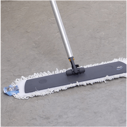 VIKAN Stelaż do mopa z mocow.na rzepy,60cm,szary -zdjęcie numer 4