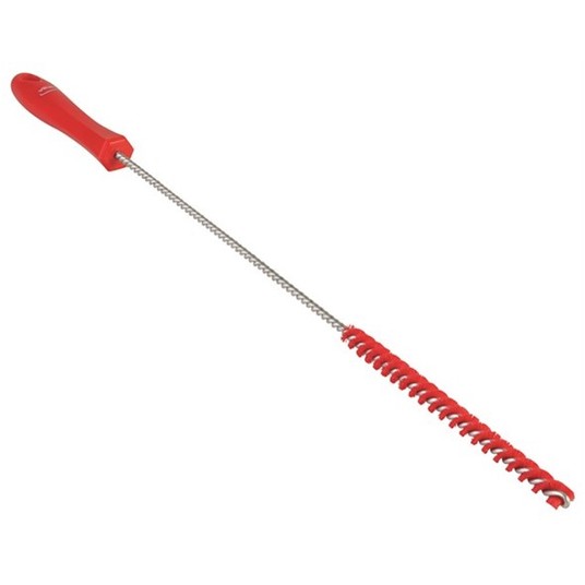 VIKAN Szczotka do rur,śr10mm,500mm,twarda,czerwona -zdjęcie numer 1