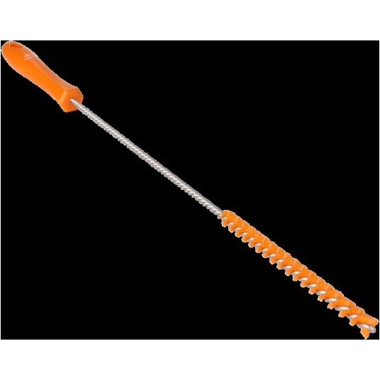 VIKAN Szczotka do rur,śr10mm,500mm,twarda,pomarańc -zdjęcie numer 1