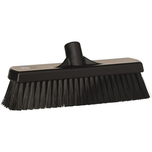 VIKAN Szczotka na kij, 300 mm, średnia, czarna -zdjęcie numer 1