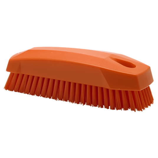 VIKAN Szczotka ręczna,twarda,130mm,pomarańczowa -zdjęcie numer 3