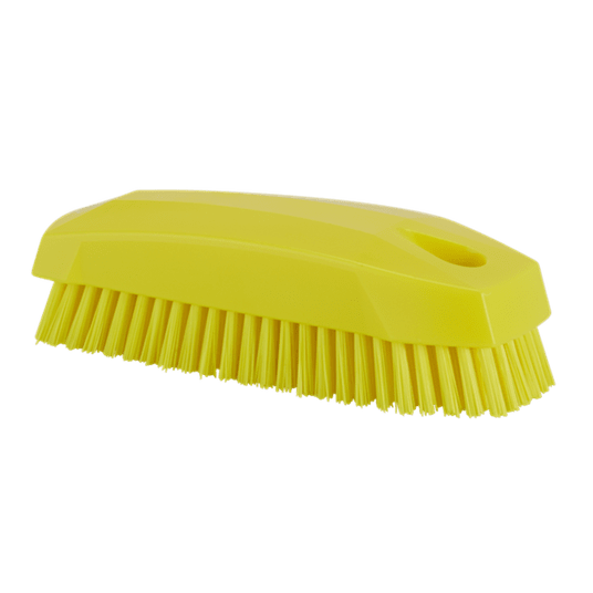 VIKAN Szczotka ręczna,twarda,130mm,żółta -zdjęcie numer 3