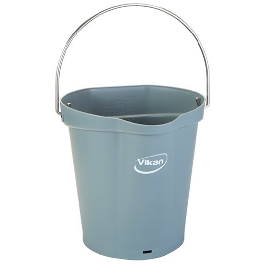 VIKAN Wiadro, 6 litrów, szary -zdjęcie numer 1