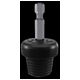 VIKAN Adapter,śr 20 mm, 55 mm, czarny (op.2szt.) -zdjęcie numer 1