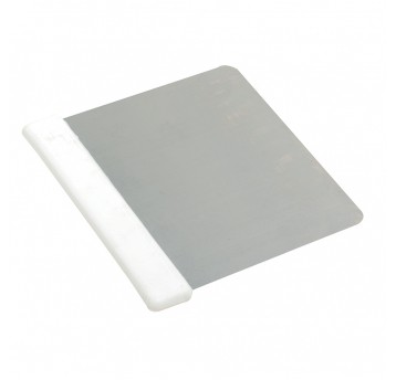 Elastyczna skrobaczka ręczna ze st. nier. Biała