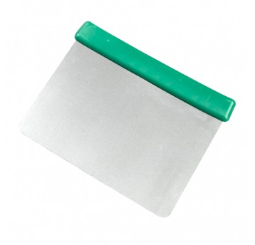 Elastyczna skrobaczka ręczna ze st. nier. Zielona