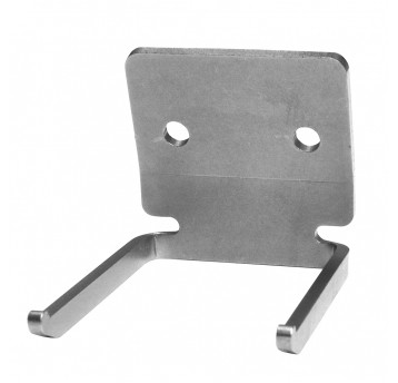 Hak podwójny ze stali nierdzewnej 7 cm DOUBLE