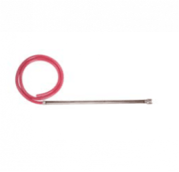 Lanca ssąca z tworzywa z wężem ssącym - czerwony