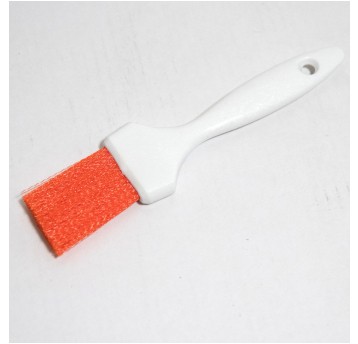 Pędzel pomarańczowy włosie falowane