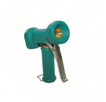 Pistolet mosiężny w osłonie gumowej Zielony