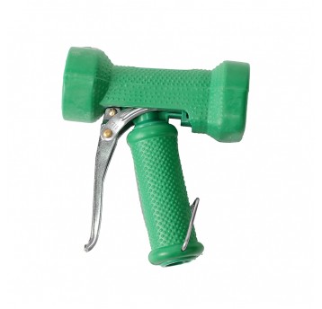 Pistolet ze st. nier. w osł. gumowej Zielony