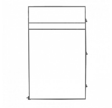 Rama otwierana ze stali nierd. 120 zawias z prawej