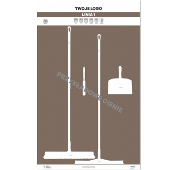 Tablica cieni 120 PVC Brązowa