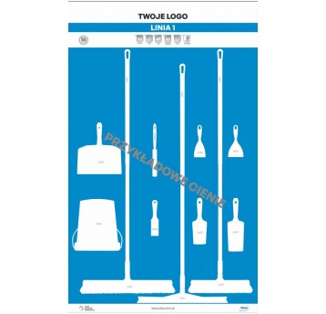 Tablica cieni 120 PVC Niebieska
