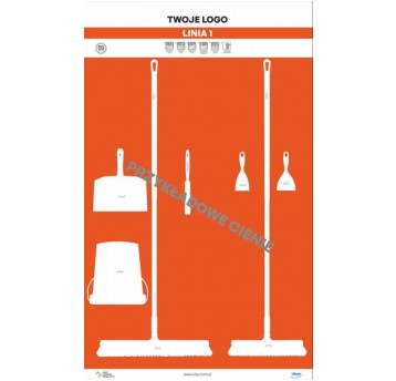 Tablica cieni 120 PVC Pomarańczowa