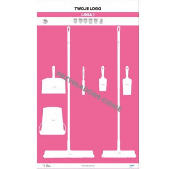 Tablica cieni 120 PVC Różowa