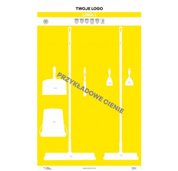 Tablica cieni 120 PVC Żółta