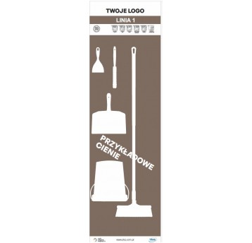 Tablica cieni 60 PP Brązowe