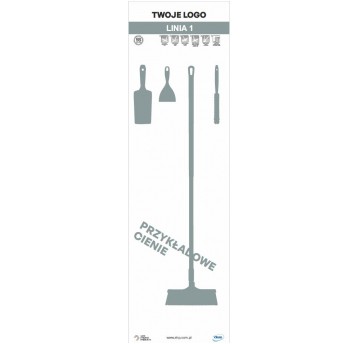Tablica cieni 60 PVC Biała