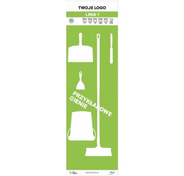 Tablica cieni 60 PVC Limonkowa