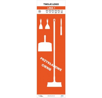 Tablica cieni 60 PVC Pomarańczowa