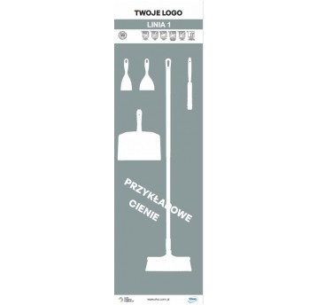 Tablica cieni 60 PVC Szara
