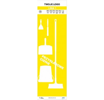 Tablica cieni 60 PVC Żółta