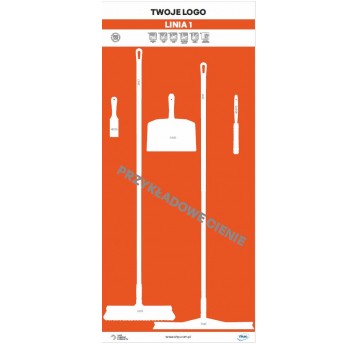 Tablica cieni 90 PP Pomarańczowa