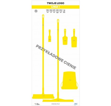 Tablica cieni 90 PVC Biała