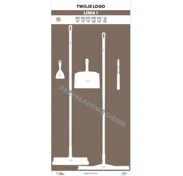 Tablica cieni 90 PVC Brązowa