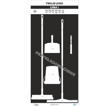 Tablica cieni 90 PVC Czarna