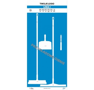 Tablica cieni 90 PVC Niebieska