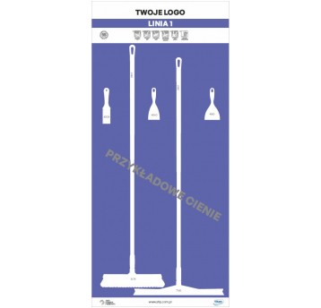 Tablica cieni 90 PVC Purpurowa