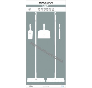 Tablica cieni 90 PVC Szara