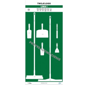 Tablica cieni 90 PVC Zielona