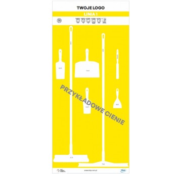 Tablica cieni 90 PVC Żółta