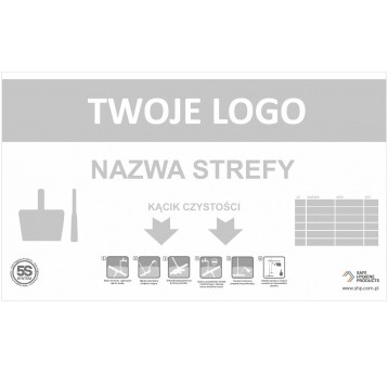 Tablica informacyjna 5S Biała