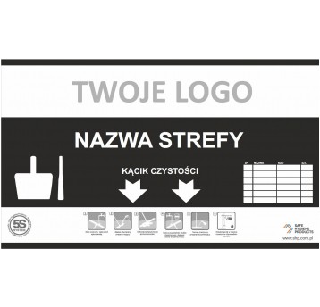 Tablica informacyjna 5S Czarna