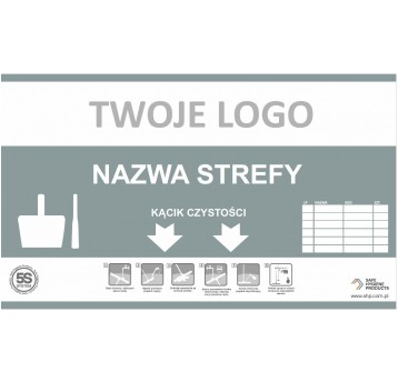Tablica informacyjna 5S Szary