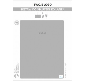 Tablica PP stłuczka szklana Biała