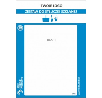 Tablica PP stłuczka szklana Niebieska